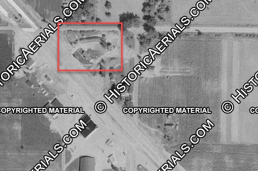 St. Johns Motel - Vintage Aerial (newer photo)